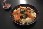 couscous complet avec viande et légumes