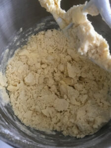 sablage du beurre de et la farine